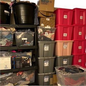 5 LBS box of blouses / shirts / dresses pick your size!!!